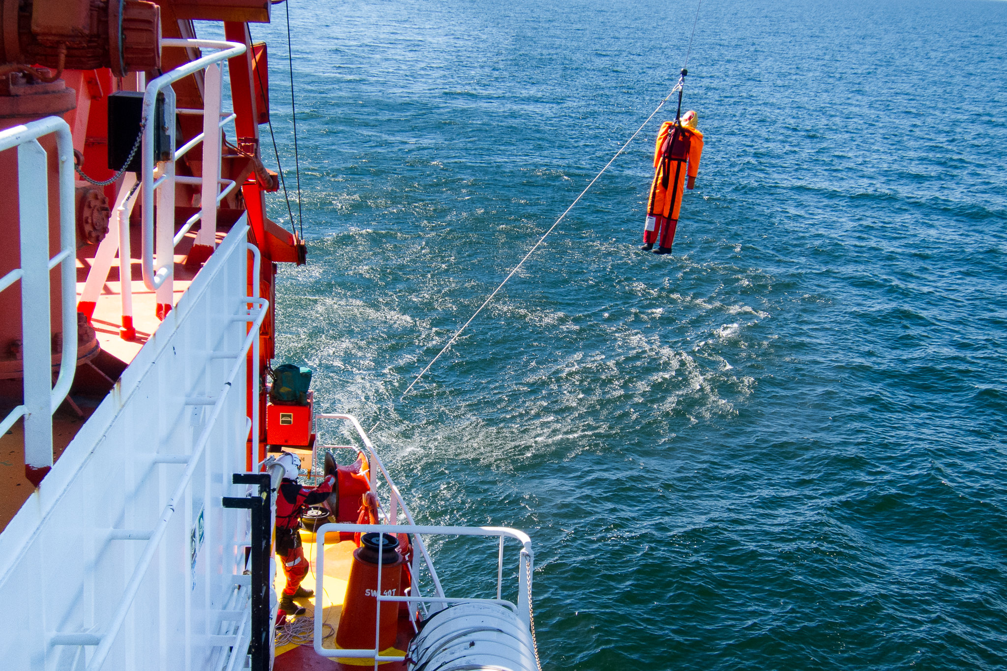 Ćwiczenia ratownictawa morskiego